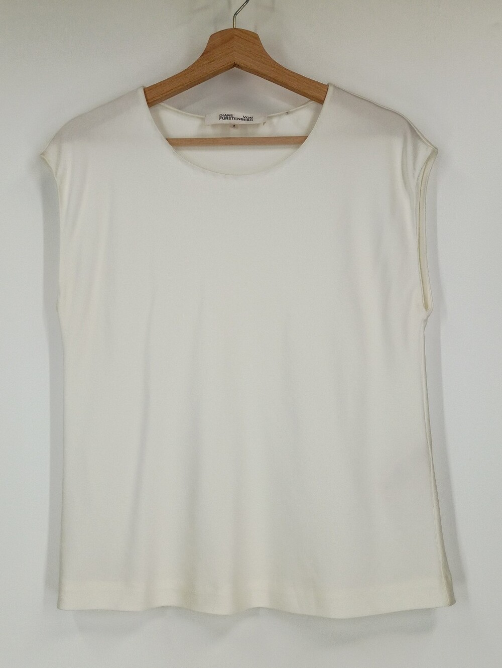 Diane Von Furstenberg Satin Minimalist Tank Top